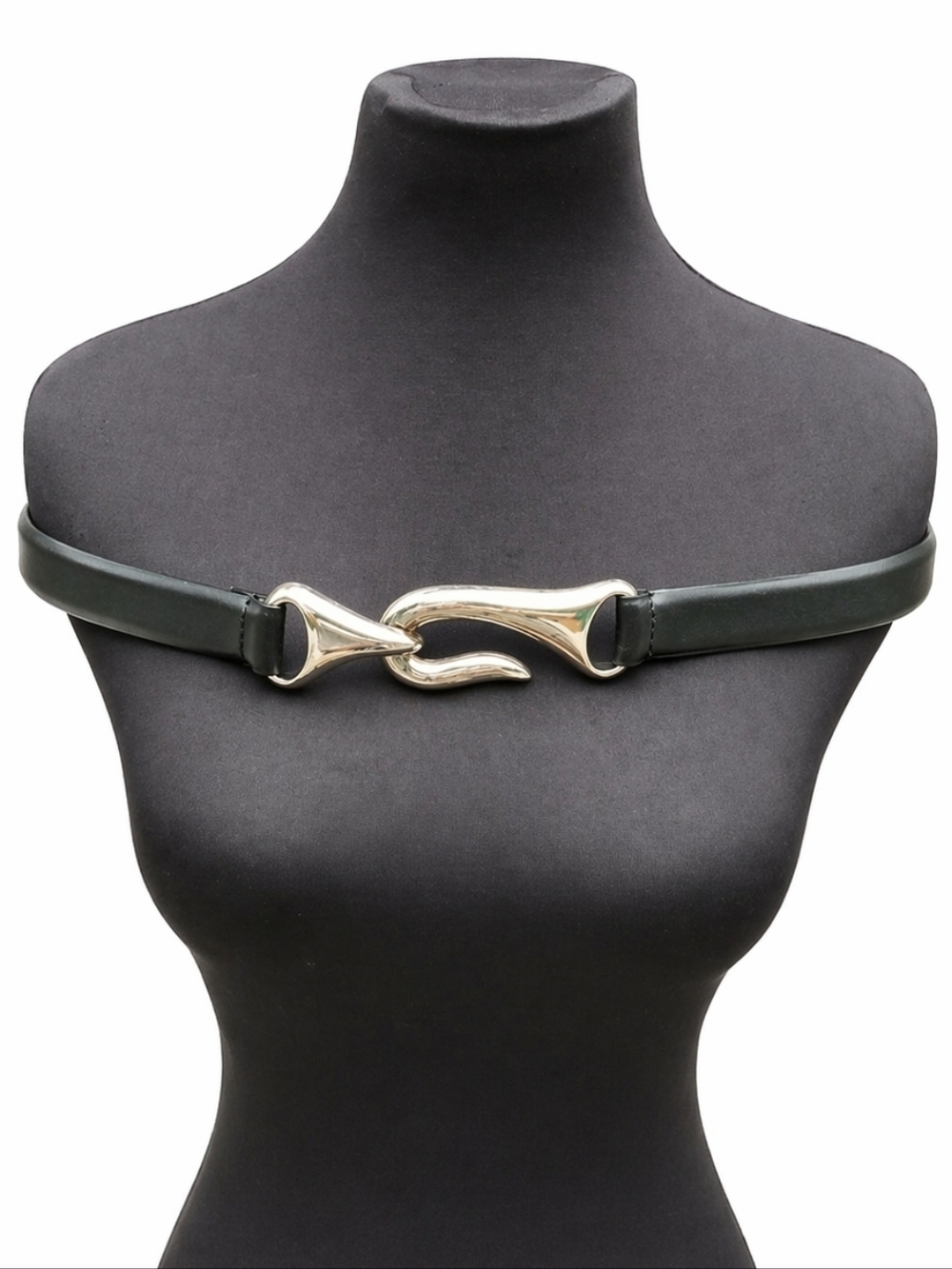 Chicos leather adjustable belt S-M‎